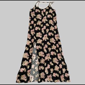 Floral | Maxi Slip Dress| thigh high split-Front| Spaghetti Strap Dress| NWT